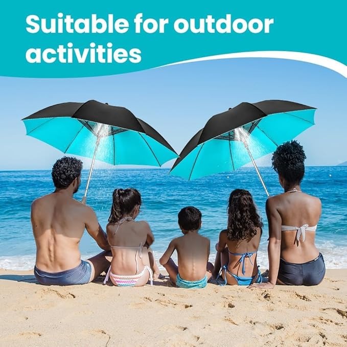 مظلة 3 في 1 مع مروحة