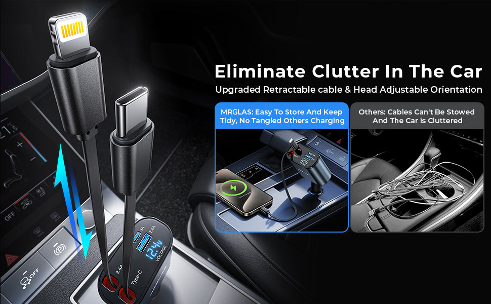 شاحن قابل للسحب 4 في 1