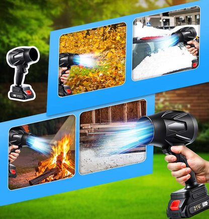 منفاخ هواء نفاث مع شاحن وبطاريتين | منظف سهل للسيارة والمنزل