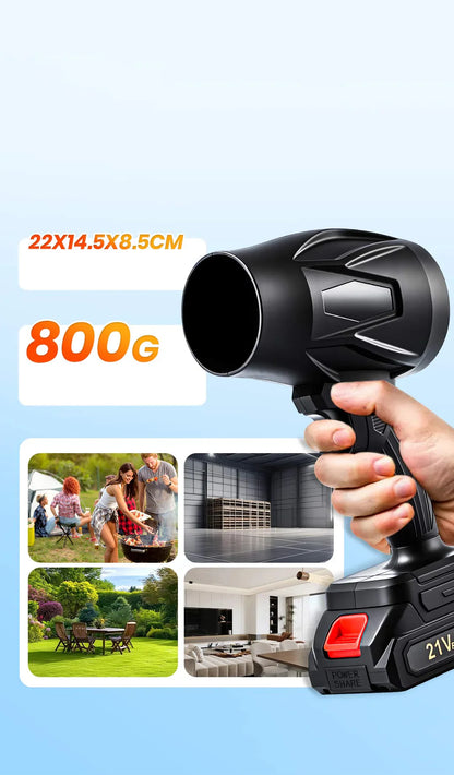 منفاخ هواء نفاث مع شاحن وبطاريتين | منظف سهل للسيارة والمنزل