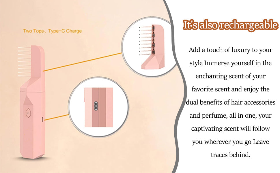 مبخرة مشط الشعر 2 في 1
