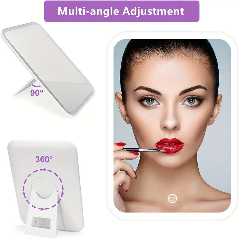 مرآة مكياج LED