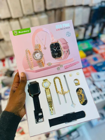 A58 بلس 8 في 1 مجموعة الساعات الذكية