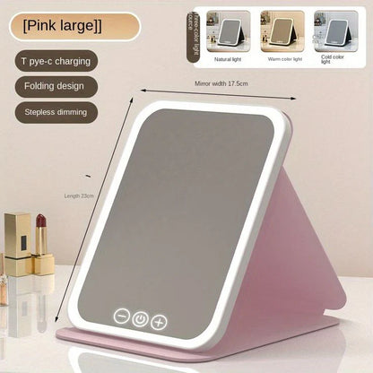 مرآة مكياج LED