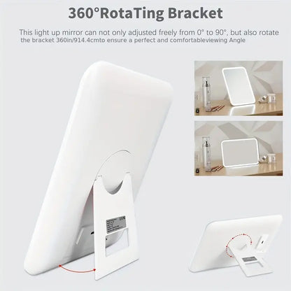 مرآة مكياج LED