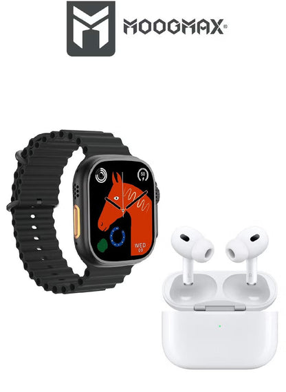 باقة MOOGMAX – الساعة الذكية وسماعات الأذن