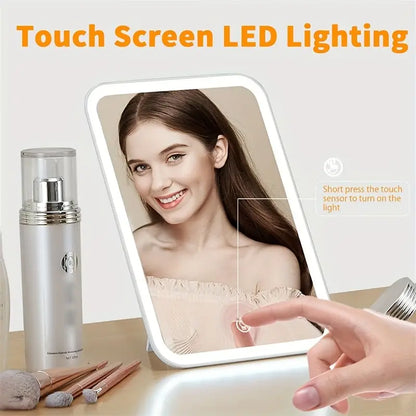 مرآة مكياج LED